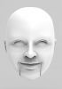 foto: 3D Model hlavy smějící se ženy pro 3D tisk