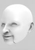 foto: 3D Model of smiling woman's head for 3D print