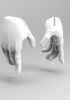 foto: 3D Modèle des mains pointants pour l'impression 3D