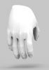 foto: 3D Model rukou v gestu úchopu pro 3D tisk