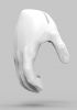 foto: 3D Model rukou v gestu úchopu pro 3D tisk
