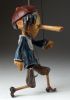foto: Superstar živý Pinocchio + stojánek na loutku