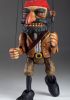 foto: Pirate Captain Morgan - marionnette en bois sculptée à la main