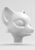 foto: 3D Modèle de tête d'un renard pour l'impression 3D