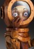 foto: Marionnette originale en bois Oldschool Diver