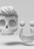 foto: 3D Model of Elvis Presley skull for 3D print 180 mm