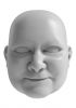 foto: 3D Model of grandma's head for 3D print 120 mm